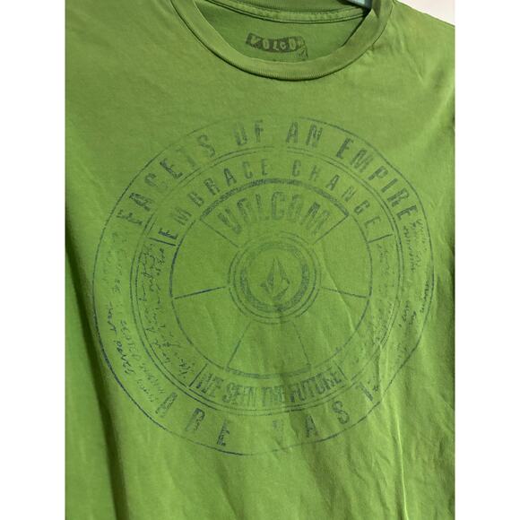 Volcom Boys Green Tshirt Size L - Picture 4 of 4